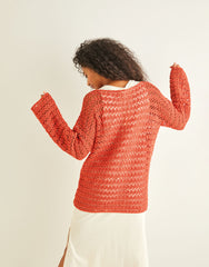 Sirdar Country Classic 4 Ply Pattern 10244 - CROCHET BOAT NECK TUNIC