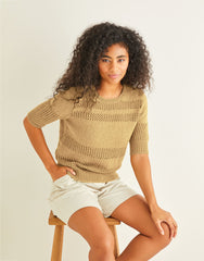Sirdar Country Classic 4 Ply Pattern 10239 - LACE PANELLED TOP