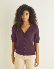 Sirdar Country Classic 4 Ply Pattern 10242 - V-NECK SHORT SLEEVED CARDIGAN