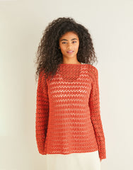 Sirdar Country Classic 4 Ply Pattern 10244 - CROCHET BOAT NECK TUNIC