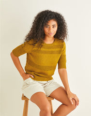 Sirdar Country Classic 4 Ply Pattern 10239 - LACE PANELLED TOP