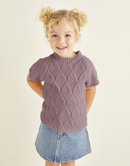 Sirdar Snuggly Replay DK Pattern 2564 - Short & Long Sleeved Top