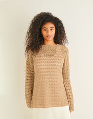 Sirdar Country Classic 4 Ply Pattern 10244 - CROCHET BOAT NECK TUNIC