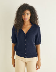 Sirdar Country Classic 4 Ply Pattern 10242 - V-NECK SHORT SLEEVED CARDIGAN