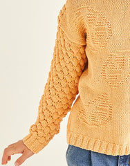 Sirdar Snuggly Replay DK Pattern 2568 - Orange Segment Sweater