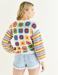 Sirdar Stories DK Pattern 10527 - Crochet "Crowd Surf" Sweater