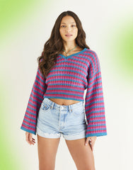 Sirdar Stories DK Pattern 10539 - "Cow Bell Sleeve" Sweater