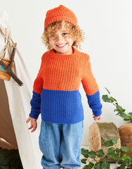 Sirdar Snuggly Replay DK Pattern 2589 - Sweater & Hat