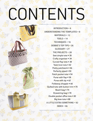 Tote Bags Book - The Build a Bag Book & Templates by Debbie Shore