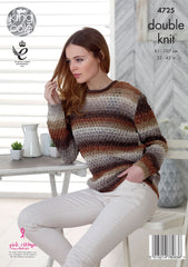 King Cole Shine DK Pattern 4725 - Sweater & Cardigan - NOW €1.00