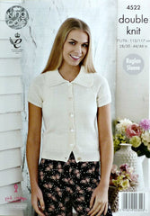 King Cole Smooth DK Pattern 4522 - Raglan Cardigans - NOW €1.00