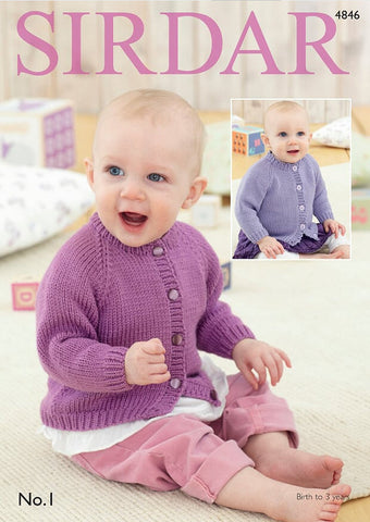 Sirdar No.1 DK Pattern 4846 - Cardigans