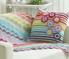 Stylecraft Life DK Pattern 9091 - Blanket, Cushion & Bunting