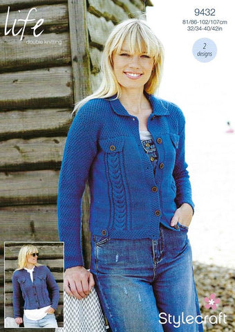 Stylecraft Life DK Pattern 9432 - Jackets