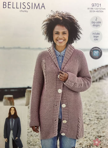 Stylecraft Bellissima Chunky Pattern 9701 -  Jacket & Cardigan