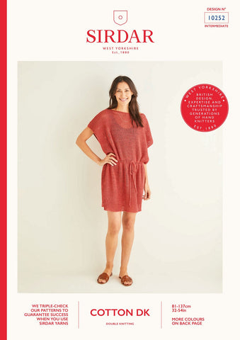 Sirdar Cotton DK Pattern 10252 - Turkish Stitch Kaftan