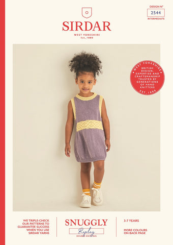 Sirdar Snuggly Replay DK Pattern 2544 - Dress