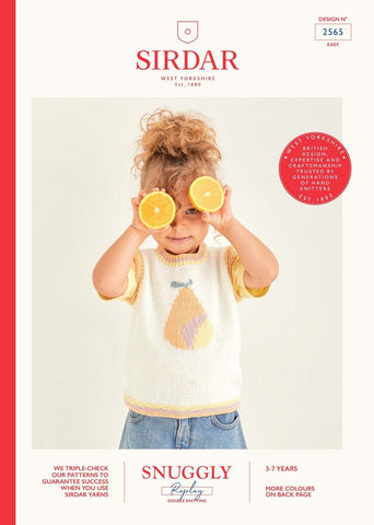 Sirdar Snuggly Replay DK Pattern 2565 - Vest Top & Sweater