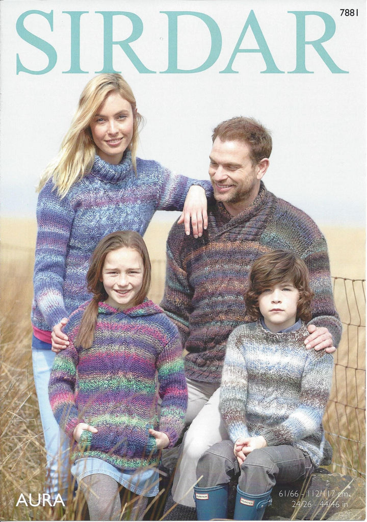 Sirdar Aura Chunky Pattern 7881 - Sweaters