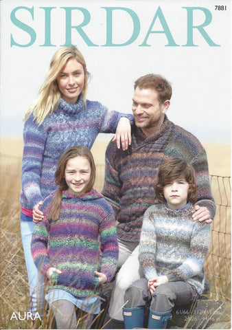 Sirdar Aura Chunky Pattern 7881 - Sweaters - NOW €1.00
