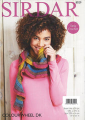 Sirdar Colourwheel DK Pattern 8029 - Crochet Shawl & Scarf - NOW €1.00