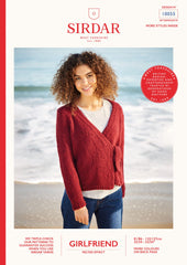Sirdar Girlfriend Chunky Pattern 10055 -  Wrap Cardigan - NOW €1.00