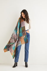 Sirdar Jewelspun Aran Pattern 10142 - Knitted Domino Blanket