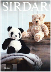 Sirdar Alpine Super Chunky Pattern 2495 - Panda & Teddy Bear
