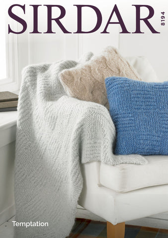 Sirdar Temptation Chunky Pattern 8194 - Home Accessories - NOW €1.00