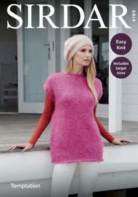 Sirdar Temptation Chunky Pattern 8199 - Tunic & Hat - NOW €1.00
