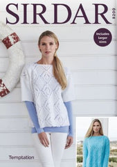 Sirdar Temptation Chunky Pattern 8200 - Sweaters - NOW €1.00