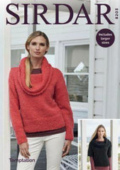 Sirdar Temptation Chunky Pattern 8203 - Sweaters