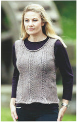 Wendy Harris DK Pattern 6086 - Cabled Pointed & Sleeveless Top - NOW €1.00