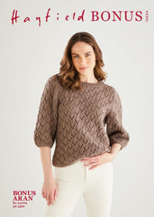 Hayfield Bonus Aran Pattern 10604 - Sweater
