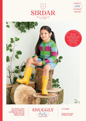 Sirdar Snuggly Replay DK Crochet Pattern 2594 - Cardigan