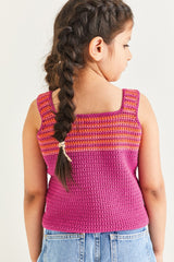 Sirdar Snuggly Replay DK Crochet Pattern 2596 - Vest Top