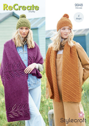 Stylecraft ReCreate Chunky Pattern 9948 - Accessories