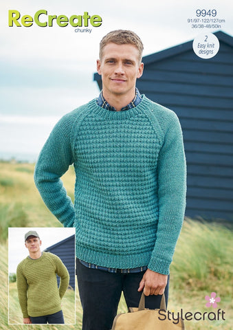 Stylecraft ReCreate Chunky Pattern 9949 - Sweaters - NOW €1.00