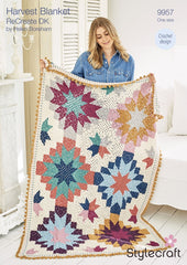 Stylecraft Recreate Harvest Blanket Pattern 9957
