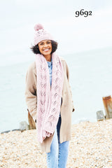 Stylecraft Bellissima Chunky Pattern 9692 - Sweater, Hat & Scarf