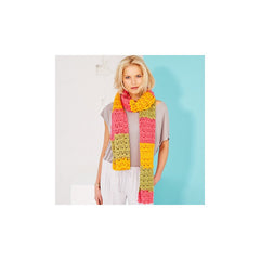 Stylecraft Special Candy Swirl DK Crochet Pattern 9418 - Shawl & Scarf