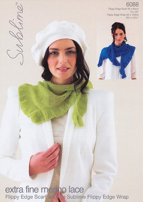 Sirdar Sublime Lace Pattern 6088 - Wrap & Scarf - NOW €1.00